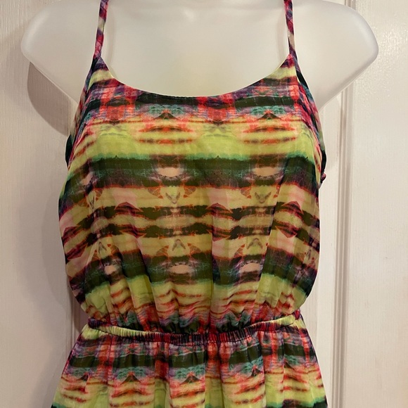 No Boundaries Tye Dye Floor Length Elastic Waist Sundress Small - Picture 12 of 15